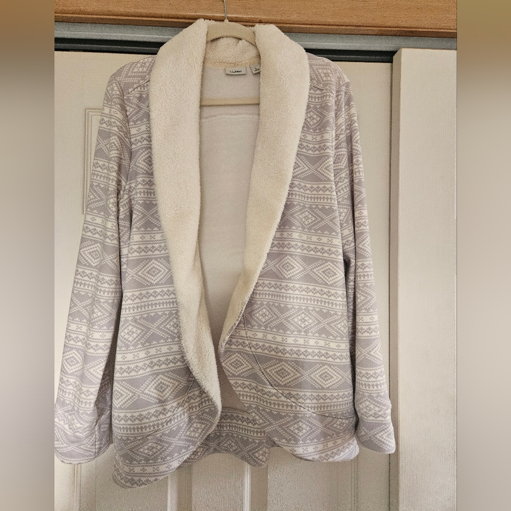 LL Bean open front Jacket